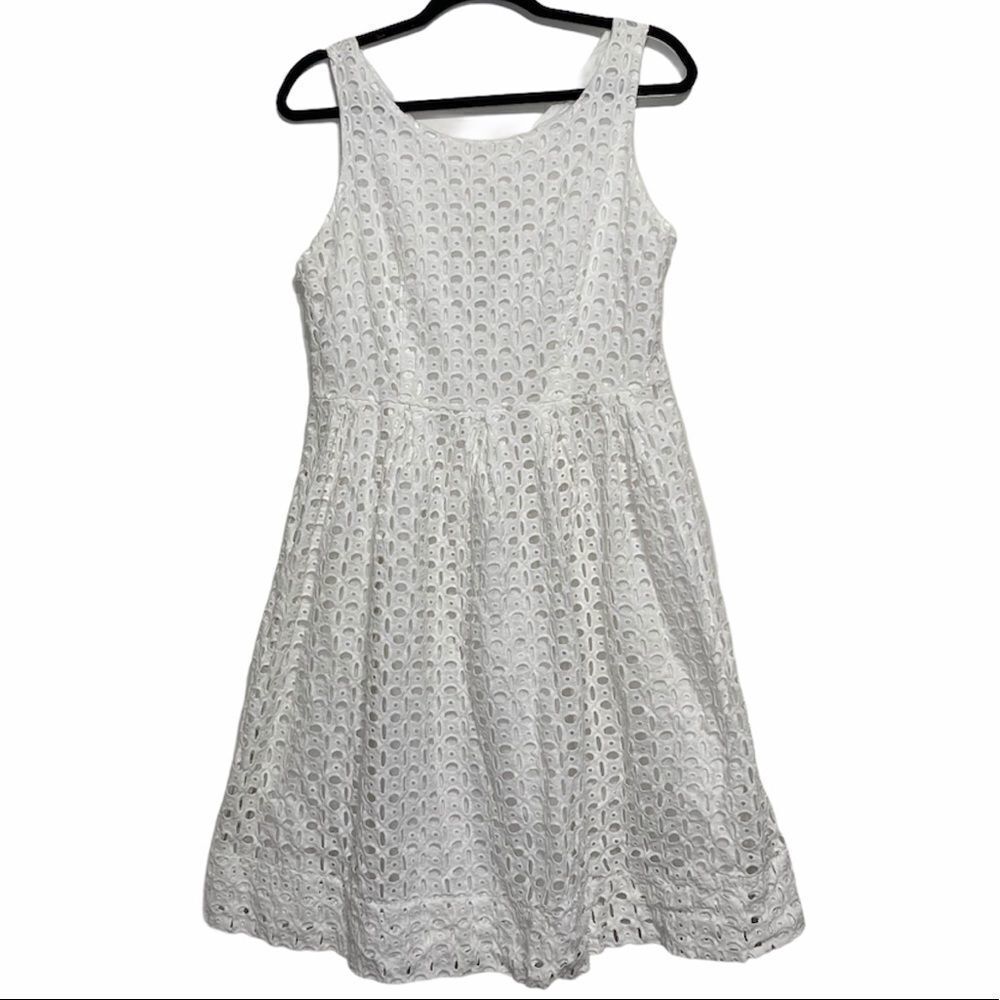 Isani for Target White Eyelet Sleeveless Dress‎